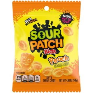 SOUR PATCH KIDS, PEACH SIZE 3.6 OZ 12 CT