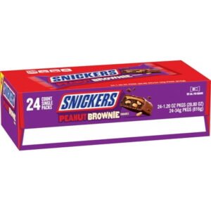 SNICKERS PEANUT BROWNIE, 24 CT *NEW*