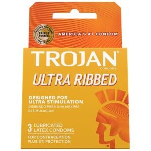 TROJAN ULTRA RIBBED 6 CT *1078*