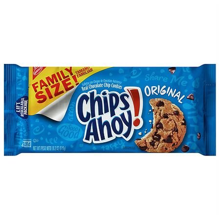 FAMILY SIZE COOKIES, CHIPS AHOY ORIGINAL 2.2 OZ