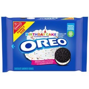 FAMILY SIZE COOIKES, OREO BIRTHDAY CAKE 1 LB (17 OZ  ) 1 CT