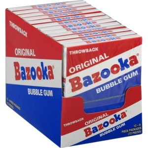 BAZOOKA, OIRGNAL BUBBLE GUM 12 CT *NEW*