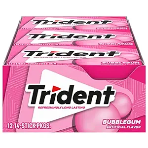 TRIDENT, BUBBLE GUM 12 CT *389*