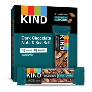 KIND BAR, DARK CHOCOLATE NUTS  & SEA SALT 12 CT *608*