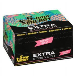 5- HOUR ENERGY DRINK, EXTRA  TROPICAL BURST   12 CT *1719*