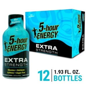 5- HOUR ENERGY DRINK, EXTRA  STRENGTH BLUE RASBERRY 12 CT