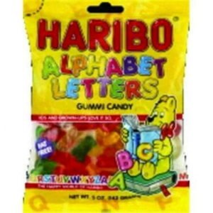 HARIBO ALPHABET LETTERS 5 OZ *836*