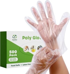 #POLY  DELI GLOVES ( EMERALD ), 500 CT