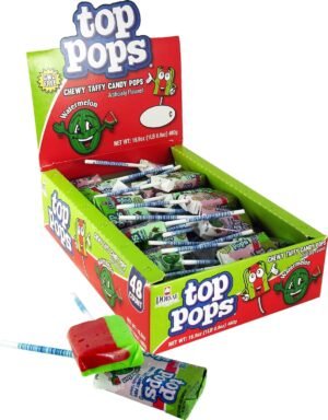 TOP POPS, TAFFY STIXX WATERMELON 12 CT