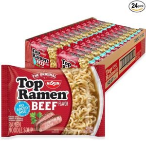 NISSIN, TOP RAMEN BEEF 24/ 3 OZ *2096*