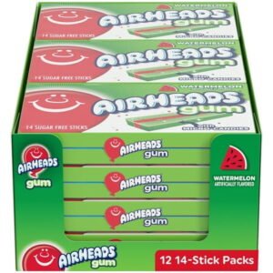 AIRHEADS GUM, WATERMELON 12 CT ** NEW **