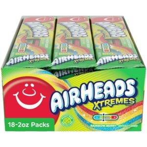 AIRHEADS XTREMES SOURFUL, RAINBOW BERRY 18 CT