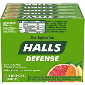 HALLS DEFENSE ASSORTED CITRUS 20 CT *315*