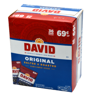'++ DAVID SUNFLOWER SEEDS ORIGINAL 69 C ( .8 OZ ) 36 CT