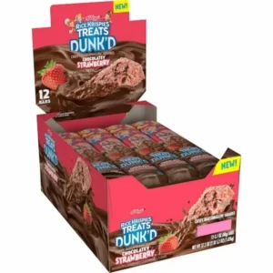 RICE KRISPIES DUNKS, STRABERRY CHOCOLATEY 12 CT *NEW*