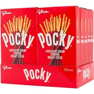POCKY LARGE, CHOCALTE  10 CT