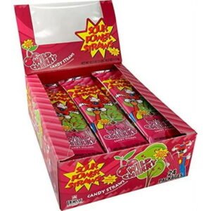 SOUR POWER STRAWS, CHERRY 24 CT *165*