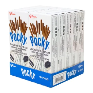 POCKY, SMALL COOKIES & CREAM 10 CT ** NEW **