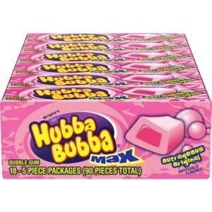 HUBBA BUBBA, MAX ORIGINAL ( PINK )18 CT *479*