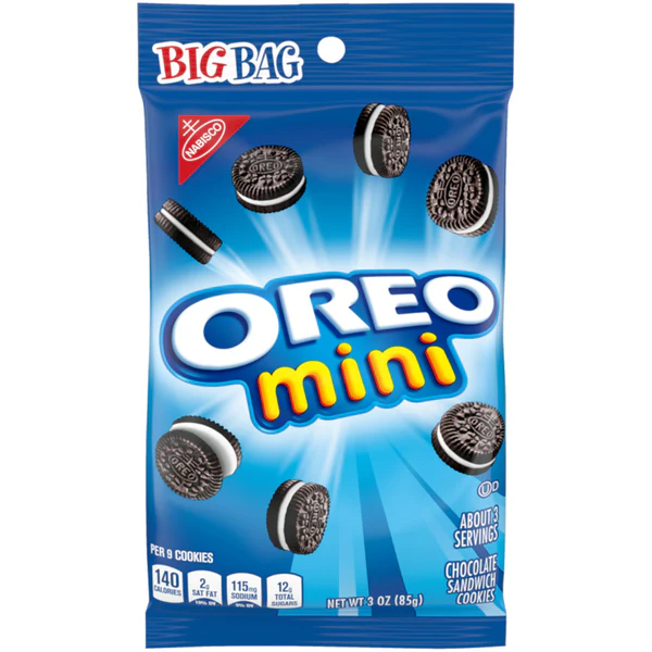 OREO MINI SANDWISH COOKIES 3 OZ 12 CT