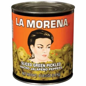 #LA MORENA SLICED GREEN PICKLED JALAPENO PEPPERS 6 LB