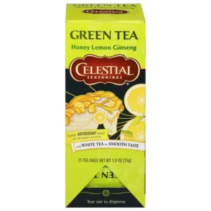 #GREEN TEA HONEY LEMON GINSENG, 25 CT