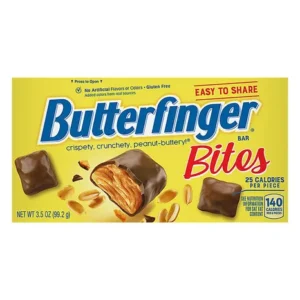 BUTTERFINGER CHOCOLATEY PEANUT-BUTTERY,  MINI THEATER  BOX 2.8 OZ