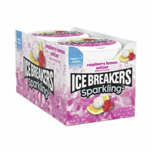 ICE BREAKERS , SPARKLING RASPBERRY LEMON SELTZER 8 CT *365*