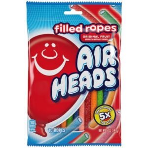 AIRHEADS FILLED ROPES ASSORTED 5OZ PEG 1/12CT