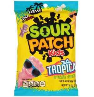 SOUR PATCH KIDS, TROPICAL 8 OZ 12 CT