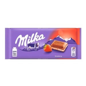 MILKA STRWBERRY , 100 G 22 CT