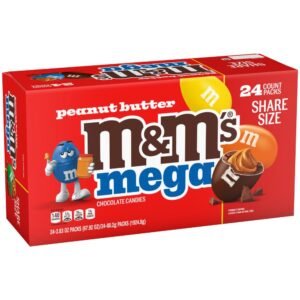 M&M PEANUT BUTTER KING SIZE 24 CT