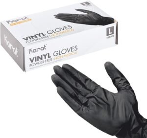 #BLACK DELI GOLVES VINYL SIZE (L)