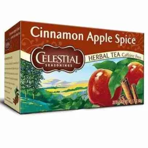 #CELESTIAL , CINNAMON APPLE HERBAL TEA, 28 CT