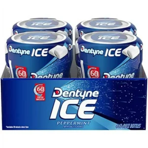 DENTYNE ICE, PEPPERMINT BOTTLES 4 CT