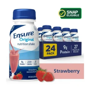 ENSURE 8 OZ, STRAWBERRY 24 CT