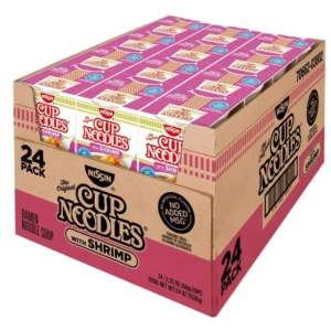 NISSIN CUP NOODLES, SHRIMP   24 CT