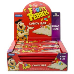 FRUITY PEBBLES , CANDY BAR KING SIZE 18 CT *NEW