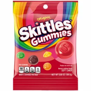 SKITTLES PEG BAG GUMMIES ORIGINAL 5.8OZ 1/12CT