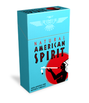 AMERICAN SPIRIT ORGANIC SMOOTH SKY BLUE BOX