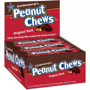 PEANUT CHEWS ORIGINAL DARK CANDY, 2 OUNCE BAR (PACK OF 24)
