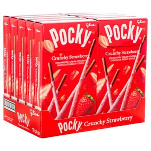 POCKY LARGE , CRUNCHY STRWBERRY 10 CT