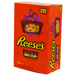 REESE, BIG CUP  PRETZELS KING SIZE 16 CT