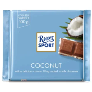 RITTER SPORT, MILK CHOCOLATE WITH COCONUT 12 X100G