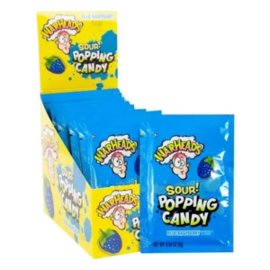 WARHEADS SOUR POPPING CANDY BLUE RASPBERRY