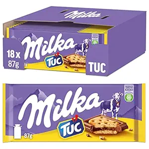 MILKA SANDWICH TABLET TUC, 18 CT