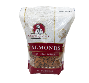 #CHEEF'S QUALTY ALMONDS 3 LB