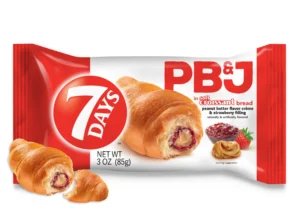 7 DAYS, CROISSANT, PEANUT BUTTER & STRAWBERRY 6 CT