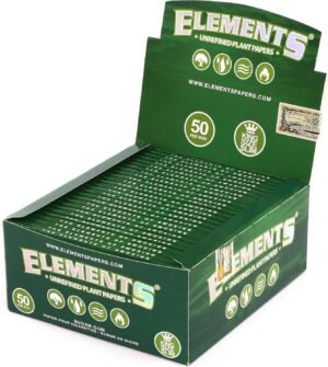 ELEMENTS GREEN KING SIZE SLIM, 50 CT