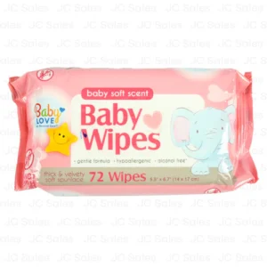 BABY WIPES 12 CT PINK